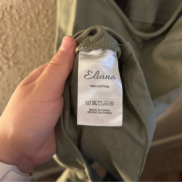 Shoulder Tie-Knot Maternity Overalls Stretchy Romper Shorts Jumpsuit Size Medium - Picture 5 of 9